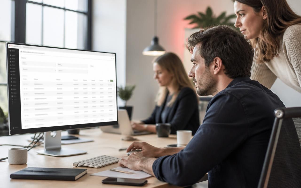 Sales team searching companies, directors and locations in the prospecting platform